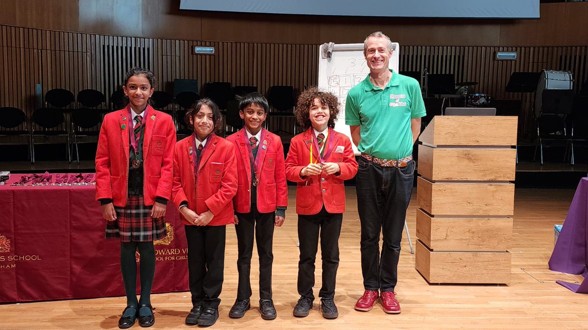 HallfieldSchool's tweet photo. Well done to our amazing mathematicians in Year 4 who came 3rd in the KES/KEHS Maths Challenge event! They were impeccably behaved and did Hallfield proud, beating numerous other local schools! ๐๐๐งฎ
#HallfieldPrep #HallfieldMaths #kesmathchallenge https://t.co/UQkgt0YTuR