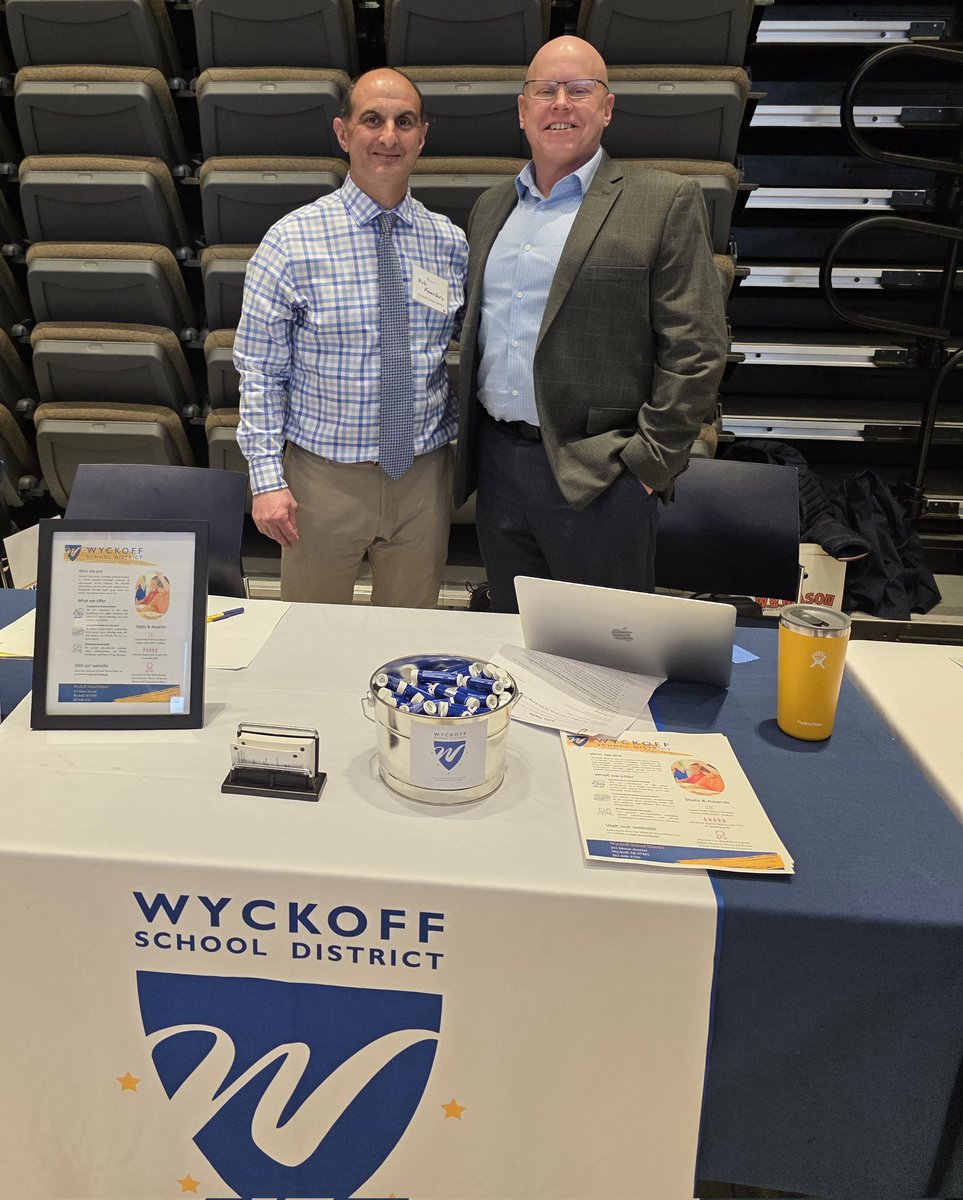 Proud to be representing Wyckoff at the TCNJ Career Fair. #TCNJ <a href="/WPSEisenhower/">Eisenhower Middle School</a>