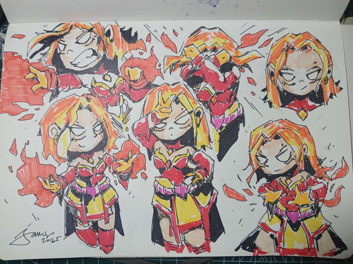 Eowhasfa's tweet photo. Lina Inverse fan art #dota2 #dota #lina #fanart #slayer #fire #characterillustration #actionposes #art #animation https://t.co/zhx7mJwBG1