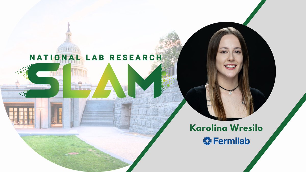 Fermilab's tweet image. Don’t miss #NLSLAM25! The #NLResearchSLAM competition kicks off today at 3:30 p.m. CT! Join us as we cheer on our finalist Karolina Wresilo. 
🔗 Watch live at nlresearchslam.org