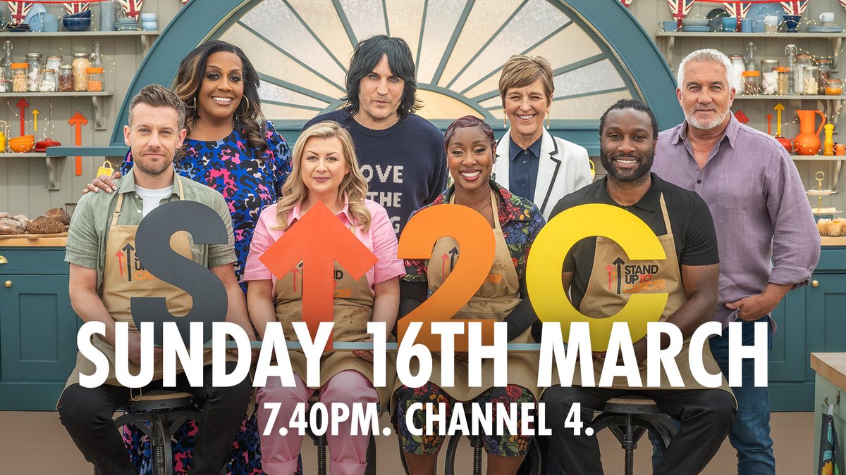 British Bake Off (@britishbakeoff) on Twitter photo Making dough to raise dough... The Great Stand Up To Cancer Bake Off starts Sunday 16th March at 7.40pm on Channel 4.
With @iamchrisramsey, @4pmwinetimebaby, <a href="/scardoug/">Scarlette Douglas</a> and Stuart Douglas. #GBBO Making dough to raise dough... The Great Stand Up To Cancer Bake Off starts Sunday 16th March at 7.40pm on Channel 4.
With @iamchrisramsey, @4pmwinetimebaby, <a href="/scardoug/">Scarlette Douglas</a> and Stuart Douglas. #GBBO
