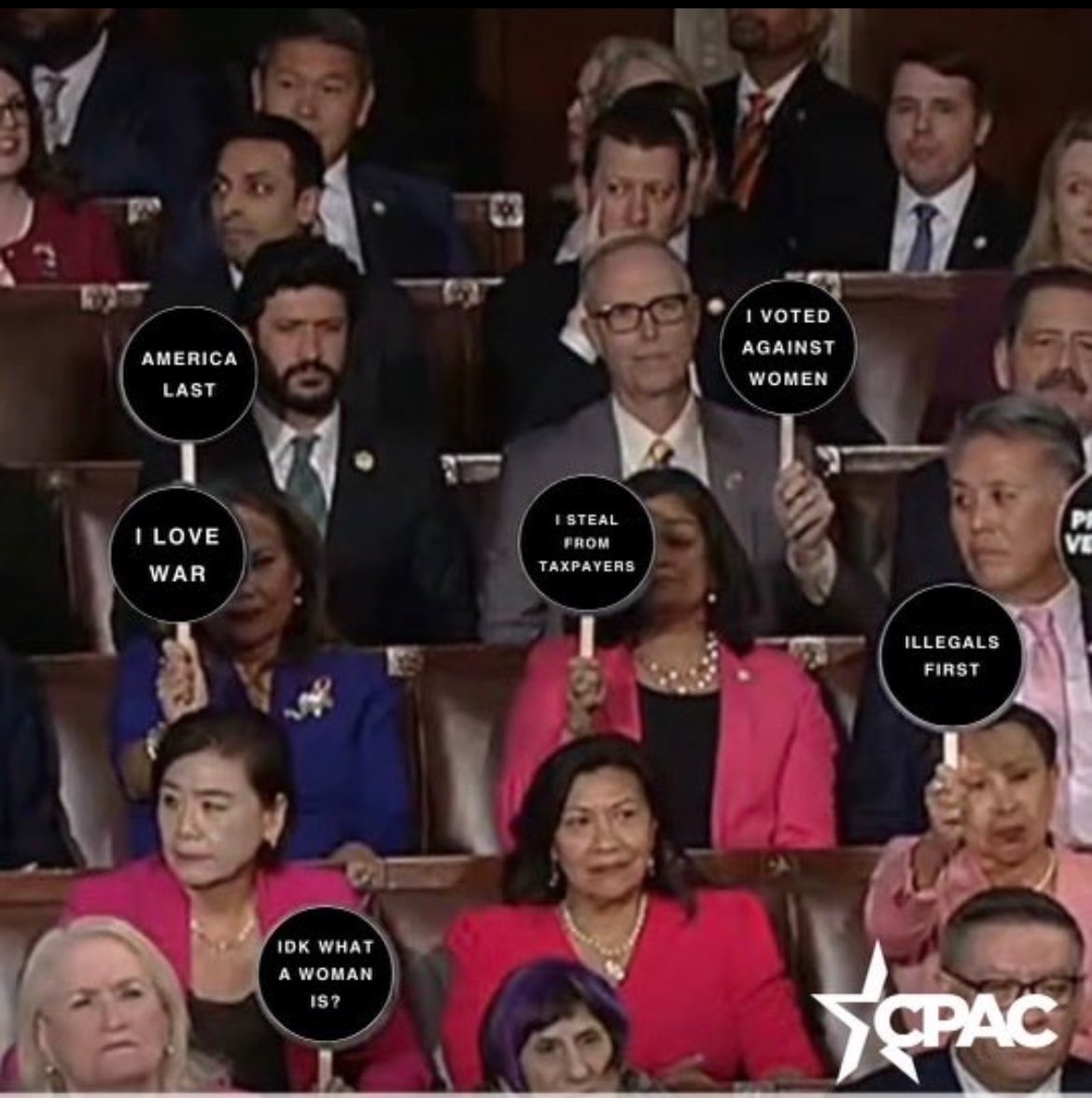 This is what the paddles really said. #firstamendment#freespeech