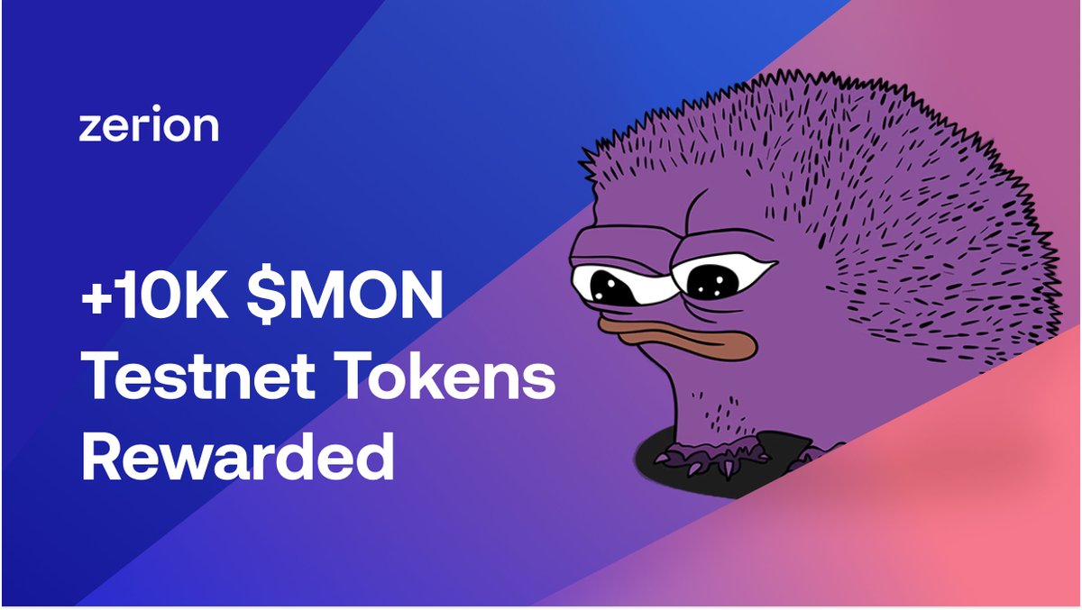 Level 6+ zers, check your wallet for the <a href="/monad_xyz/">Monad</a>   testnet airdrop to try out!

Note: Only Level 6+ zers who have previously claimed rewards are eligible.