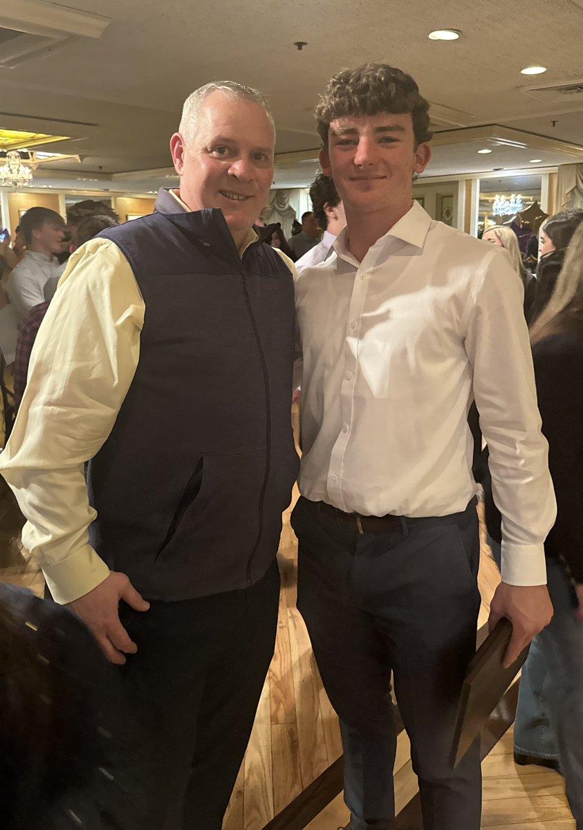 A great night at the Islip Football Banquet. Proud to be recognized as Islip’s Offensive MVP, All-State, All-County, finalist for the Laube Award, finalist for the Boomer Award, top GPA on my team with a 99 average, Golden 11 Scholar Athlete recipient, and selected as one of only