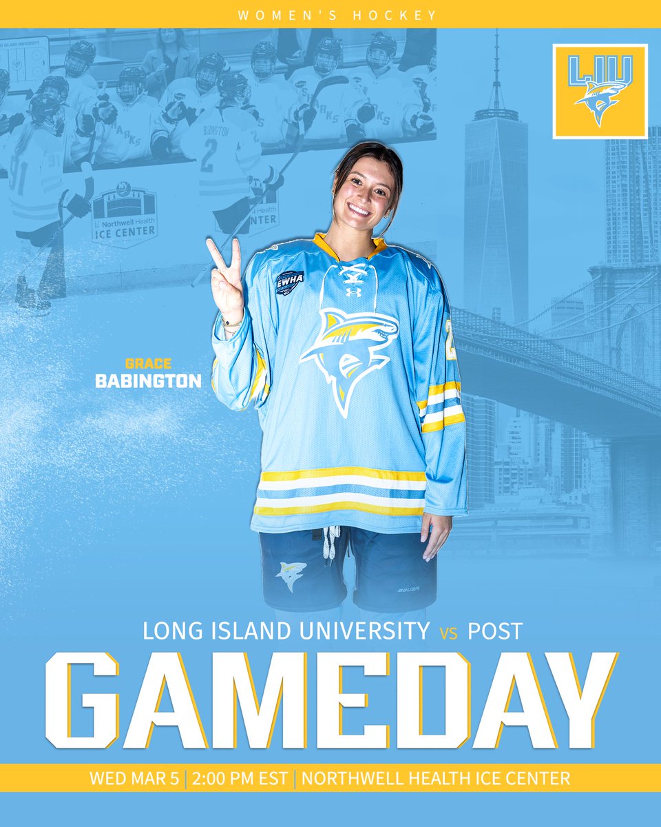 SEMIFINAL GAME DAY #FinsUp🦈 

🆚Post
📍Northwell
⏰2:00pm
📺ESPN+
