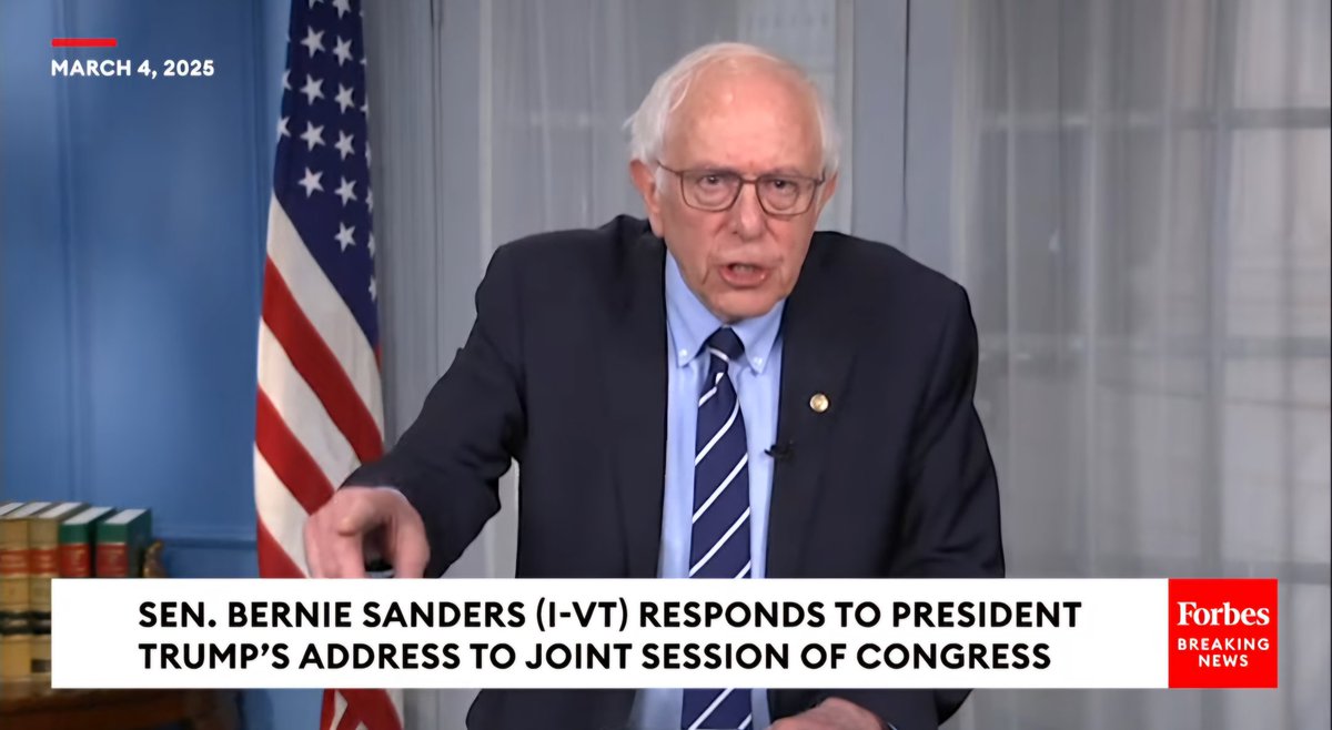 I have serious differences with some of Bernie Sanders policies. Yet, overall he has expressed so much of how I feel regarding the current MAGA idiologues as capsulated by Trump's address last night. Worth a listen. Fact checking welcome. youtu.be/Vhdih6WXTEc?si…