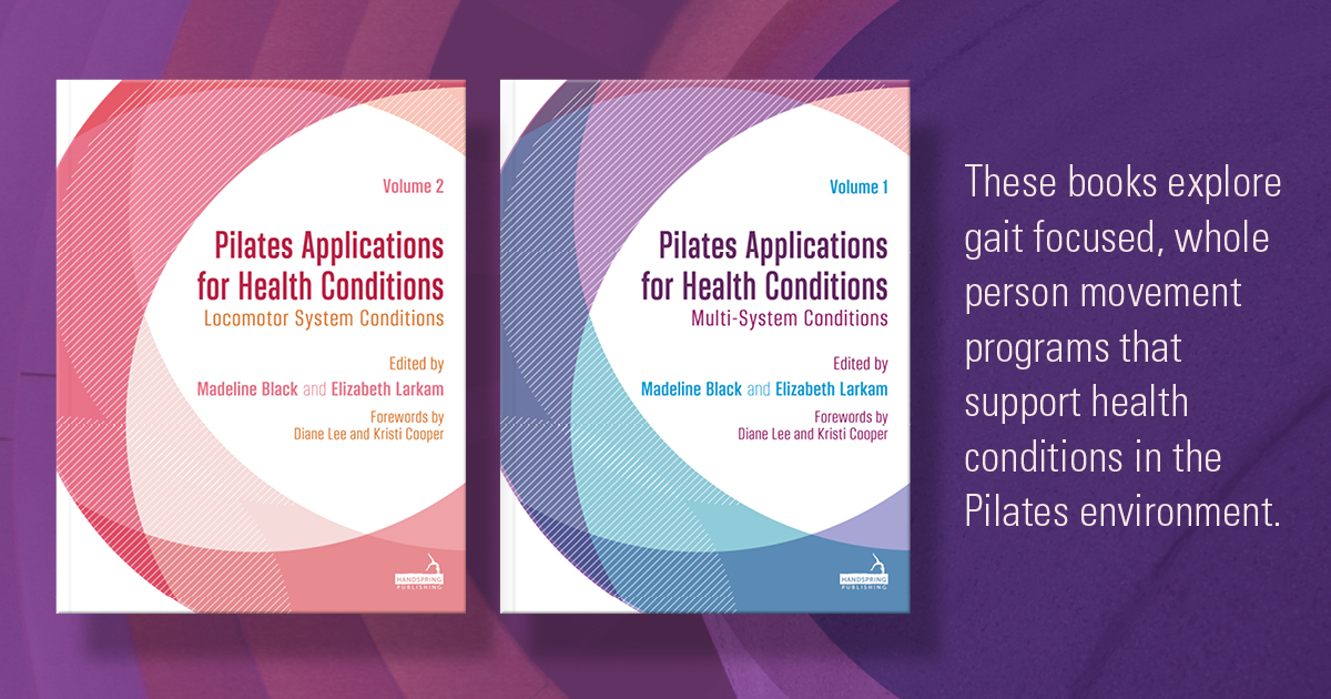 The 2-volume set for Pilates Applications for Health Conditions is here! 

This pioneering book is split into two volumes that focus on multi-system and locomotor health conditions respectively. 

Pre-order:
UK/ROW - bit.ly/41pEGsn
US &amp; Canada - bit.ly/3QIHxbd