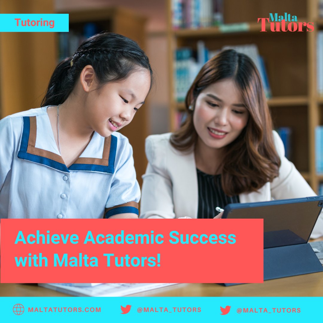 📚 Achieve Academic Success with Malta Tutors! 📚
Struggling with a subject? Need help preparing for exams? Malta Tutors offers  one-to-one tuition to help students excel in their studies. 🌟
📩Message us or visit 👉 maltatutors.com