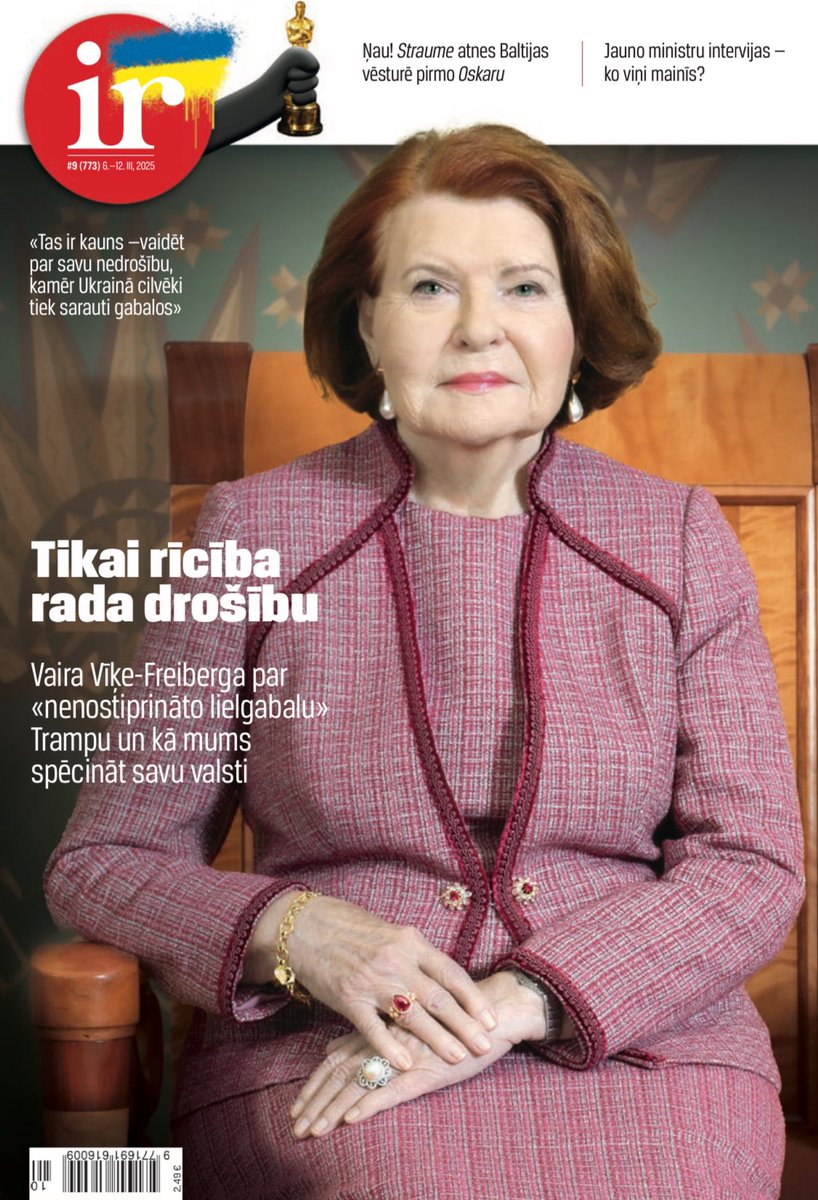 NellijaL's tweet photo. Jaunajā IR lielā intervija ar eksprezidenti Vairu Vīķi- Freibergu par drošības situāciju un ko latviešiem tālāk darīt savas valsts stiprināšanai. VVF ir lieliska - tieša un skaidra valoda par “nenostiprināto lielgabalu” Trampu, stipra apņēmība un nekādas vaimanāšanas. https://t.co/5xbbKlRfSQ