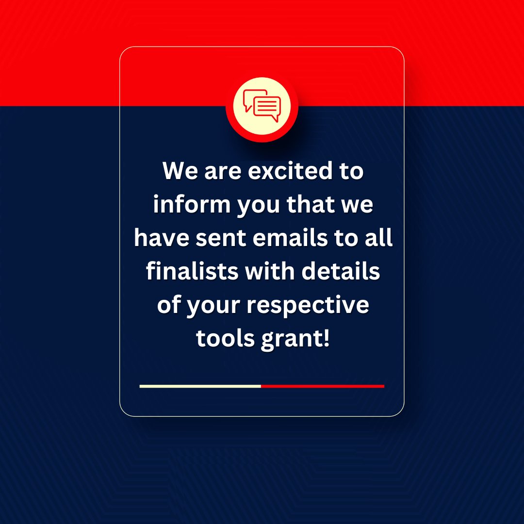 nteepconnect's tweet photo. We are excited to inform you that we have sent emails to all finalists with details of your respective tools grant! Our team carefully reviewed each business and assigned grants based on what we believe will best support your growth. https://t.co/k5S84JcLvA
