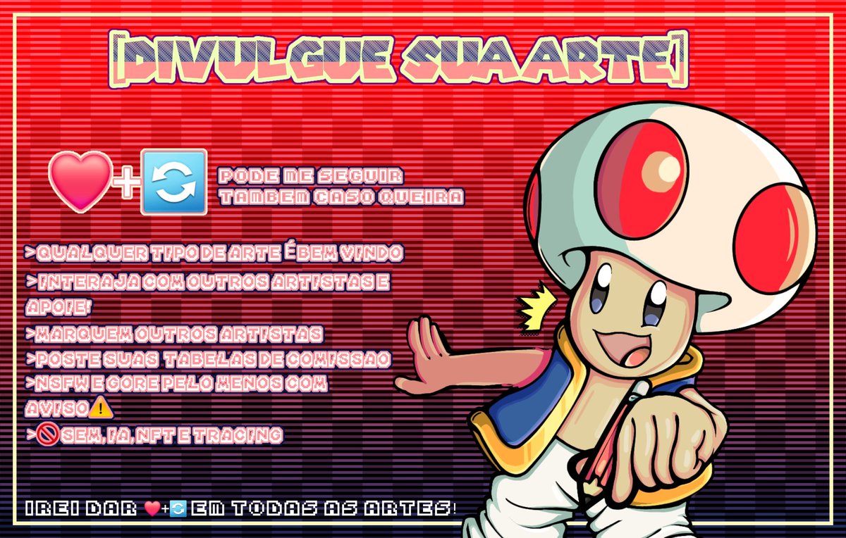 ‼️ [DIVULGUE SUA ARTE] 🍄🎨

》qualquer tipo de arte é bem vindo!
》Se apresentem, e mostrem seus trabalhos, e falem sobre eles!
》marquem amigos e artistas!
》interaja com os outros artistas, e se gostarem do trabalho deles, os-apoiem!
>Poste suas tabelas