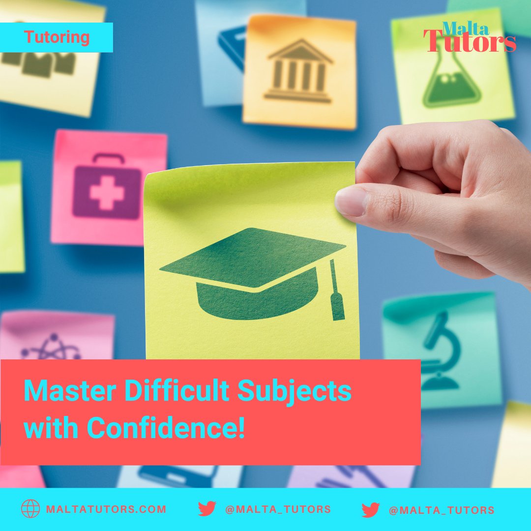 🧠 Master Difficult Subjects with Confidence! 🧠
Struggling with maths, science, or languages? We make learning easier! Our expert tutors break down complex topics and help students understand with ease. 📖
Visit 👉 maltatutors.com