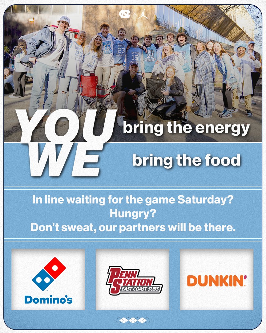 🗣️ STUDENTS

We know you'll bring your A game tomorrow, our partners would love to help you fuel up while you wait!

• <a href="/dominos/">Domino's Pizza</a> will be out by gate C 🍕
• <a href="/PennStationSubs/">Penn Station East Coast Subs</a> will be handing out 🆓 subs 🥪
• <a href="/dunkindonuts/">Dunkin'</a> will be handing out samples too! ☕️