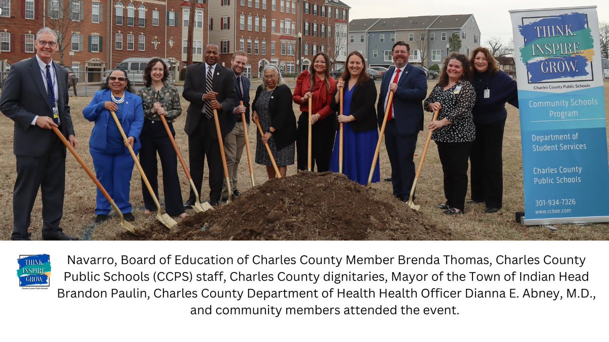 CCPS's tweet photo. @ihes_braves held a groundbreaking ceremony last week to commemorate the start of the construction process of the new school-based health center (SBHC) for students and residents in Indian Head. 
The center is set to open in August. https://t.co/ZSlzhT9wh6 https://t.co/UftR9xnvlK