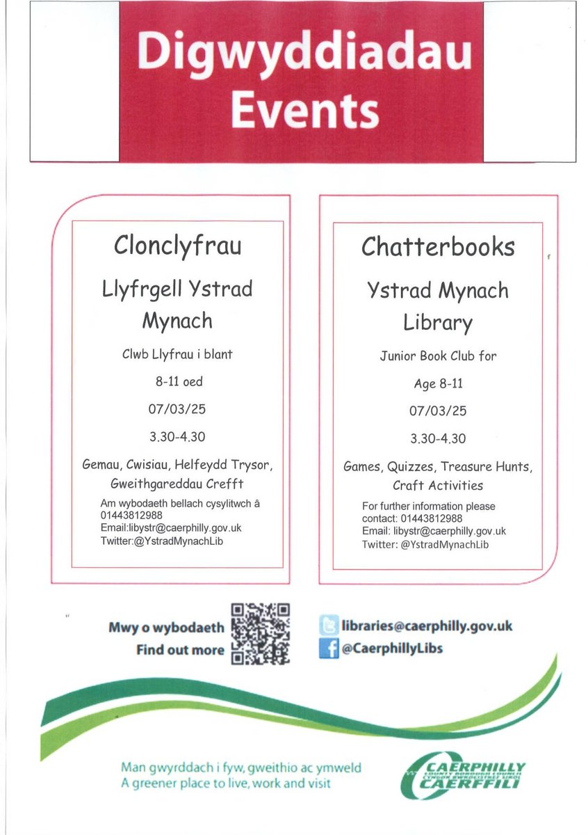 Ystrad Mynach Lib (@ystradmynachlib) on Twitter photo Dydd Gwener / Friday Dydd Gwener / Friday