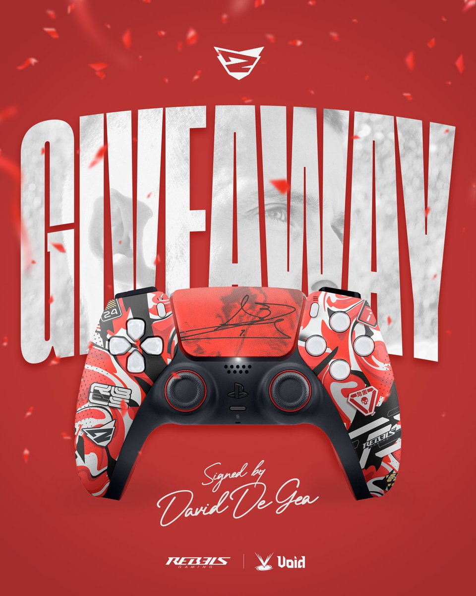 Rebels Gaming ♦️ (@rebelsgaming) on Twitter photo 𝗚𝗶𝘃𝗲𝗮𝘄𝗮𝘆 🎁 | 𝗥𝗲𝗯𝗲𝗹𝘀 𝗚𝗮𝗺𝗶𝗻𝗴 𝘅 𝗩𝗼𝗶𝗱 🎮
Don't miss your chance to win the custom Rebels Gaming x Void PlayStation 5 controller by following these simple steps:
♦ Follow <a href="/RebelsGaming/">Rebels Gaming ♦️</a> and <a href="/VoidGamingJP/">Void Gaming</a>
♦ RT this post
The giveaway will end on March 𝗚𝗶𝘃𝗲𝗮𝘄𝗮𝘆 🎁 | 𝗥𝗲𝗯𝗲𝗹𝘀 𝗚𝗮𝗺𝗶𝗻𝗴 𝘅 𝗩𝗼𝗶𝗱 🎮
Don't miss your chance to win the custom Rebels Gaming x Void PlayStation 5 controller by following these simple steps:
♦ Follow <a href="/RebelsGaming/">Rebels Gaming ♦️</a> and <a href="/VoidGamingJP/">Void Gaming</a>
♦ RT this post
The giveaway will end on March