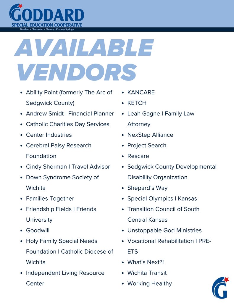 MARK YOUR CALENDARS - the USD 265 Special Education Cooperative Transition Services Fair is next week! Discover resources, connect with agencies, and explore opportunities for students transitioning to adulthood. Don't miss this chance to plan for future success!