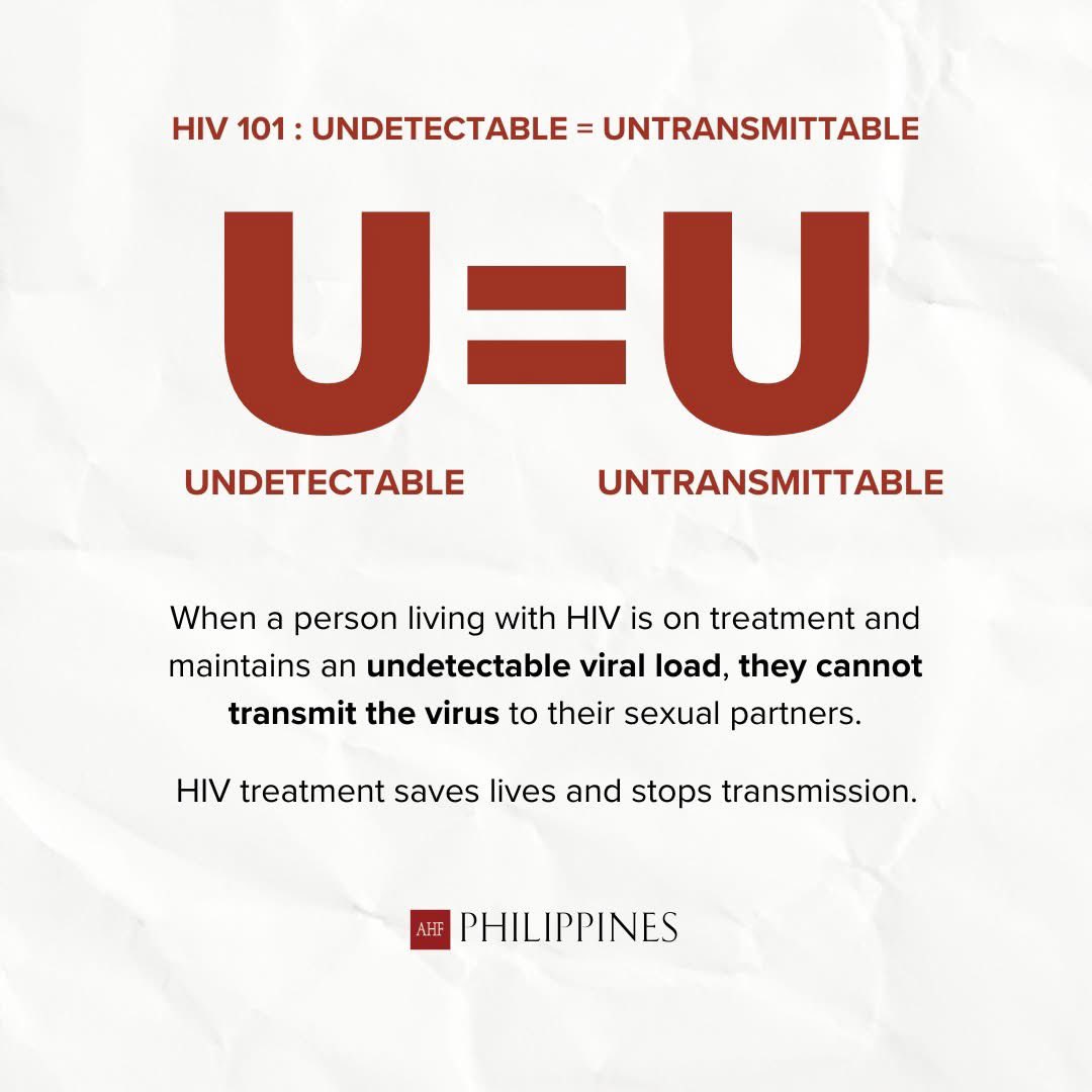 OGBloods_2600's tweet image. U=U equals tuloy ang ligaya at buhay! 
#PLHIVdiaries