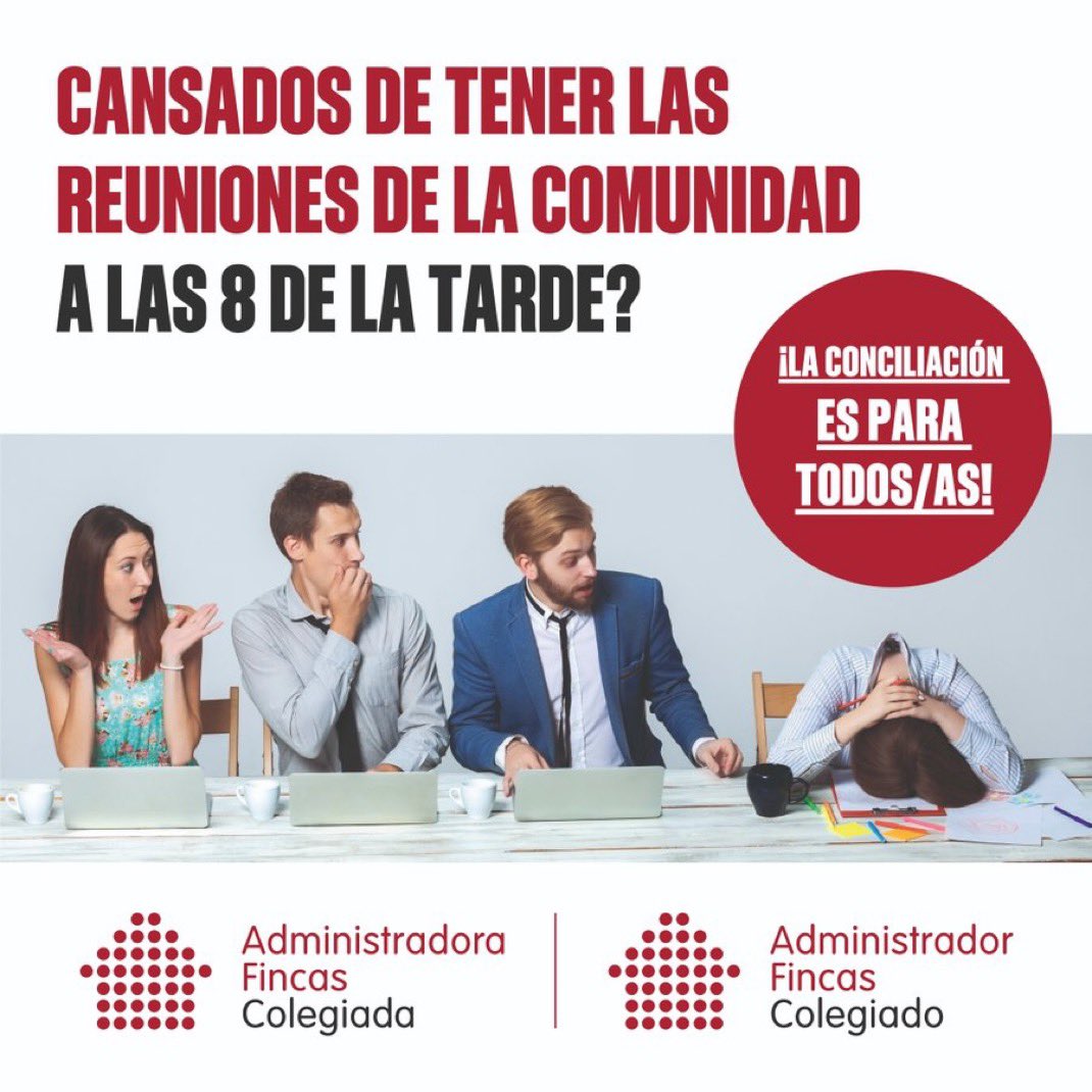 Acerta Gestión (@acerta_gestion) on Twitter photo En <a href="/Acerta_Gestion/">Acerta Gestión</a> creemos que nuestros #AFColegiados también tienen derecho a la conciliación, las juntas no pueden dar inicio a las 20:00 🕗 ni finalizar al día siguiente. Por eso, nos unimos a la iniciativa de @CgcafeAaff para fomentar la conciliación 👇🏼👇🏼👇🏼 En <a href="/Acerta_Gestion/">Acerta Gestión</a> creemos que nuestros #AFColegiados también tienen derecho a la conciliación, las juntas no pueden dar inicio a las 20:00 🕗 ni finalizar al día siguiente. Por eso, nos unimos a la iniciativa de @CgcafeAaff para fomentar la conciliación 👇🏼👇🏼👇🏼