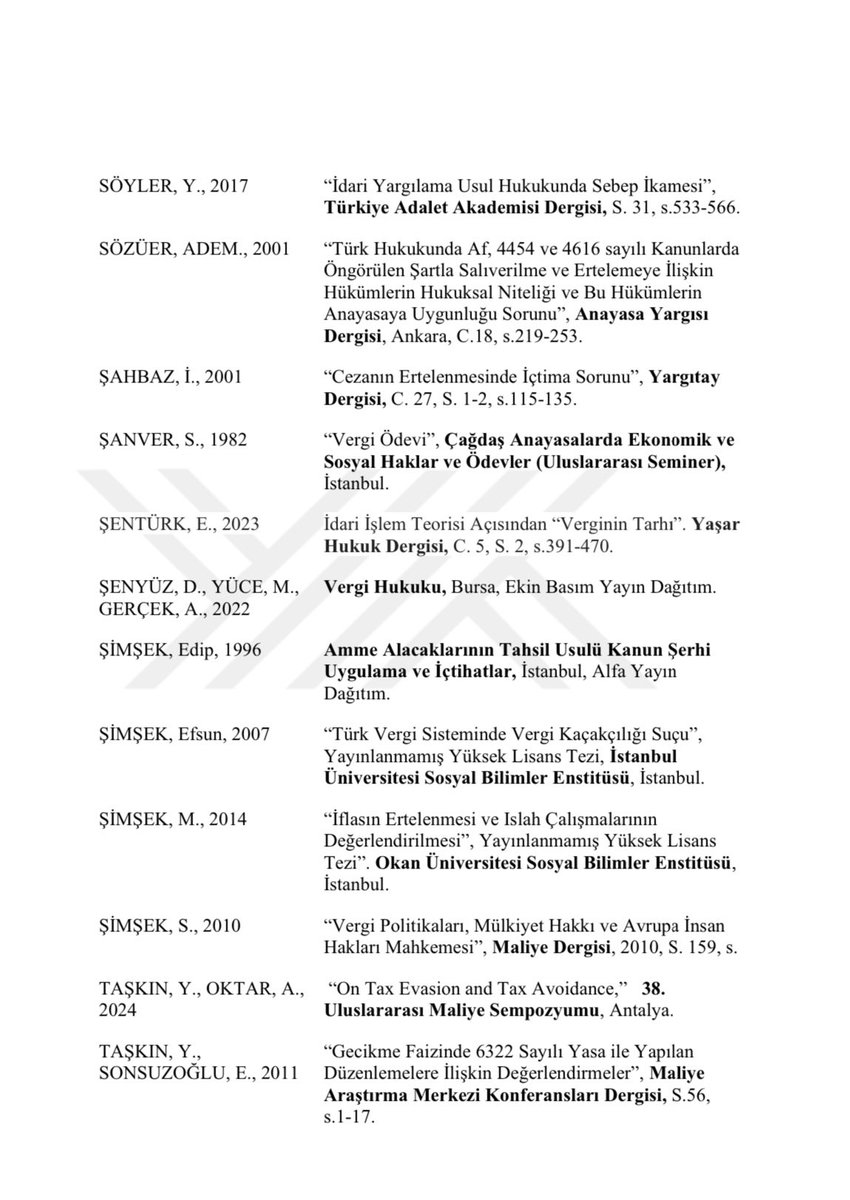 Sayın Suat Şimşek’in yüksek lisans tezinden… Mutluluk duydum.