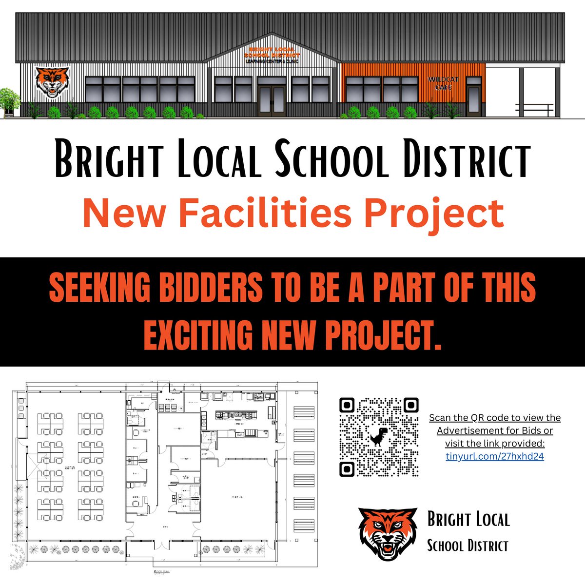 Bright Local Schools (@brightlocalsd) on Twitter photo The Bright Local School District is launching a new facility project and is seeking bidders to participate in this exciting opportunity. For those looking to submit a bid, please scan the QR code or visit the provided link: tinyurl.com/22ookl2v
<a href="/WJSHWildcats/">Whiteoak Jr./Sr. HS</a> The Bright Local School District is launching a new facility project and is seeking bidders to participate in this exciting opportunity. For those looking to submit a bid, please scan the QR code or visit the provided link: tinyurl.com/22ookl2v
<a href="/WJSHWildcats/">Whiteoak Jr./Sr. HS</a>