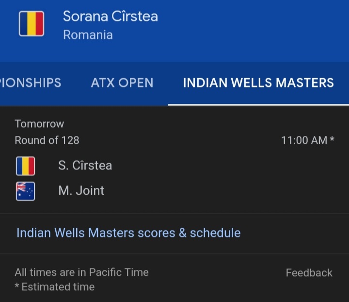 CirsteaFC's tweet photo. #Sorana #Cirstea 🇷🇴
#SinglesFirstRound
#Thursday
#March06
#IndianWells
#BNPParibasOpen 
#WTA 
🎾
#NewBalanceTennis
#YonexTennis https://t.co/ktIpOmp47N