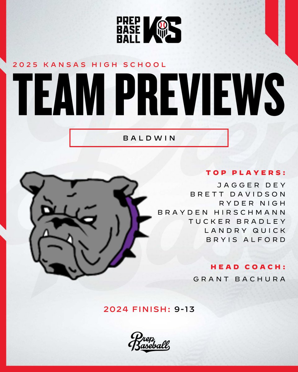 Prep Baseball Kansas (@prepbaseballks) on Twitter photo ๐๐๐๐ ๐๐๐๐ฆ ๐๐ซ๐๐ฏ๐ข๐๐ฐ: ๐๐๐ฅ๐๐ฐ๐ข๐ง
+ With seven starters returning from last yearโs high-powered offense, Baldwin will aim for improved pitching to take them even further in 2025.
+ Key returners, team outlook, and more โคต๏ธ
๐ : loom.ly/TOFDnPY // ๐๐๐๐ ๐๐๐๐ฆ ๐๐ซ๐๐ฏ๐ข๐๐ฐ: ๐๐๐ฅ๐๐ฐ๐ข๐ง
+ With seven starters returning from last yearโs high-powered offense, Baldwin will aim for improved pitching to take them even further in 2025.
+ Key returners, team outlook, and more โคต๏ธ
๐ : loom.ly/TOFDnPY //
