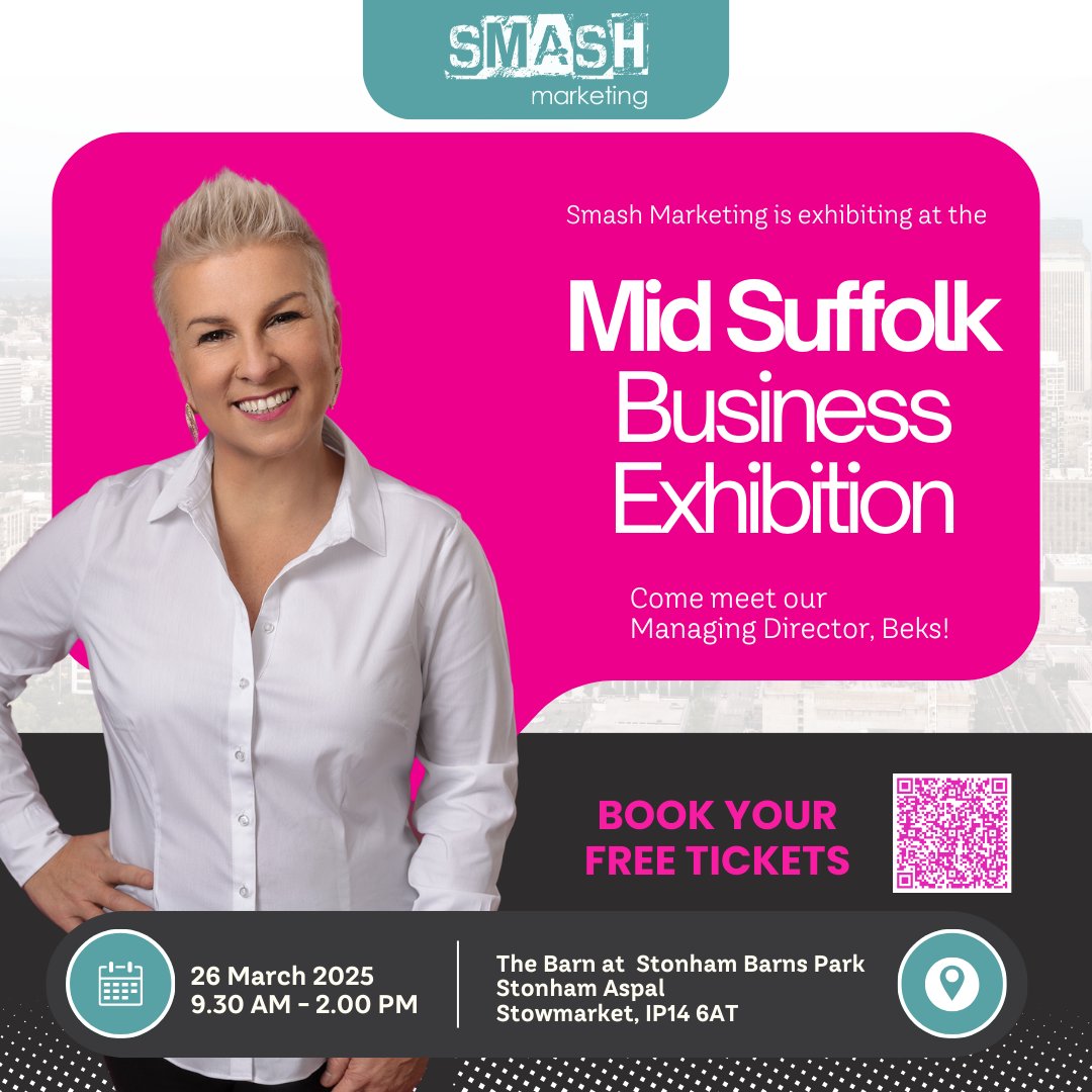 🚀 The countdown is ON! In just three weeks, we’ll be at the Mid Suffolk Business Exhibition – and we can’t wait to connect with local businesses, entrepreneurs, and professionals. 💼

Grab your free tickets
loom.ly/DMJqGBs