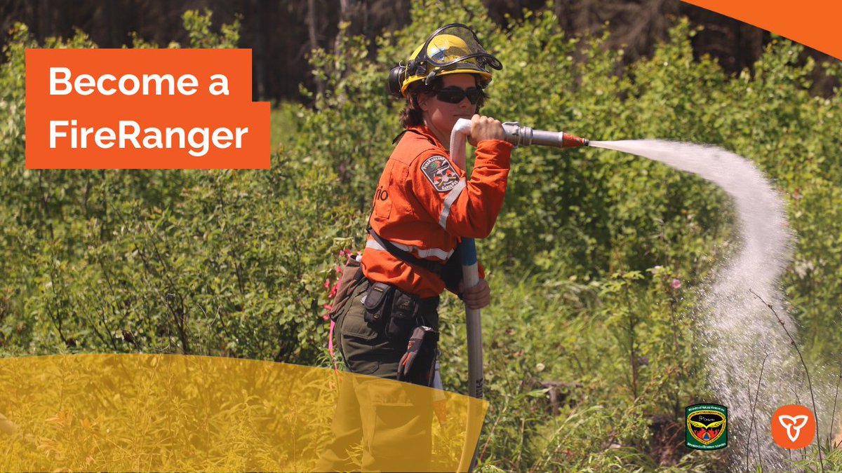 Gain one-of-a kind, hands-on experience while playing a crucial role in safeguarding Ontario's communities and natural resources. Become a #FireRanger! 
Visit ontario.ca/FireRanger to learn more and apply today.
 
#MNR #JoinOurTeam #BecomeAFireRanger #AFFES
