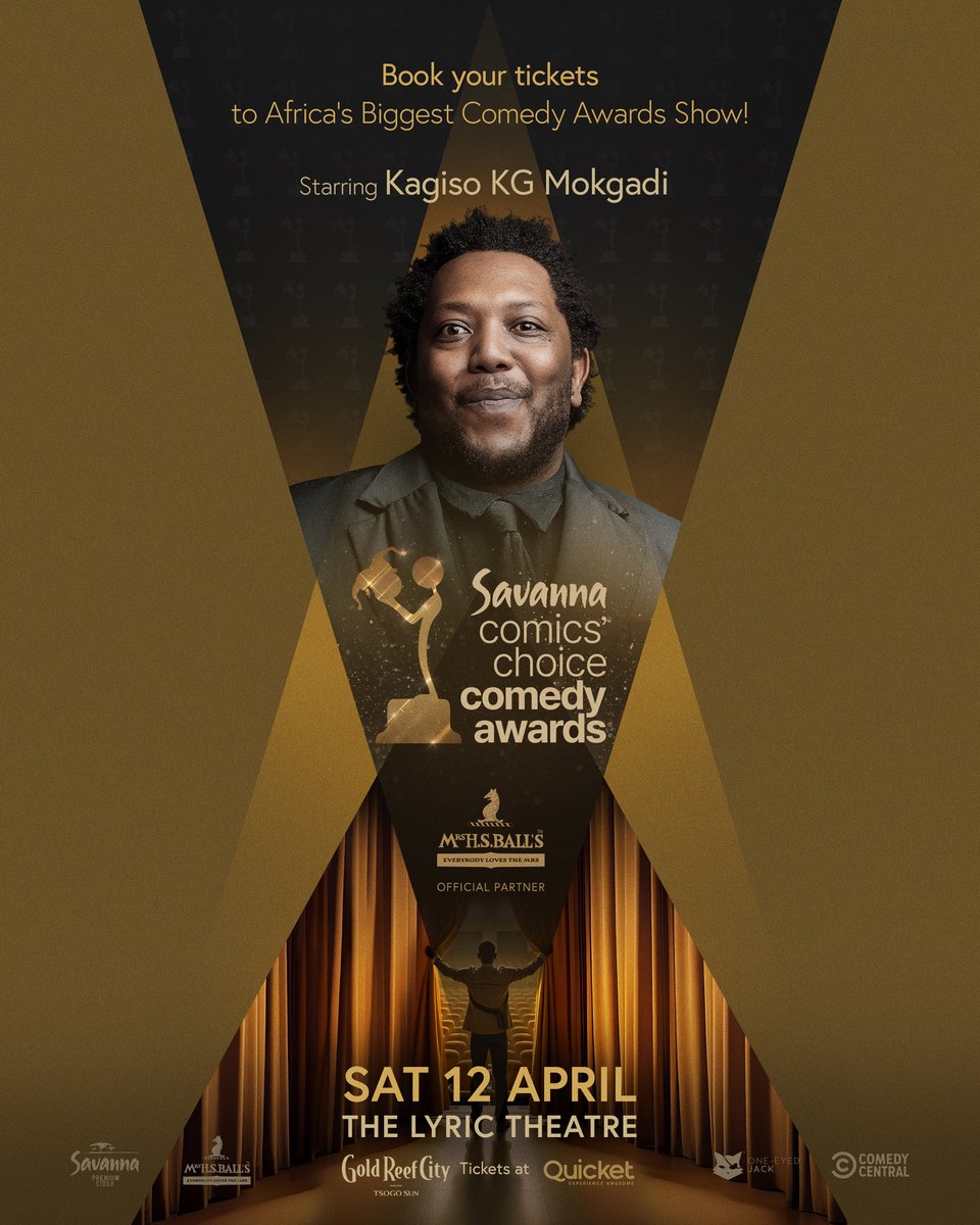 Comics' Choice Comedy Awards® (@comics_choice) on Twitter photo Two SA comedy icons, one epic night!
<a href="/mashabelacomedy/">Mashabela Galane</a> brings rich vernac storytelling, while <a href="/KGcomic/">Kagiso KG Mokgadi</a> delivers sharp wit from his one-of-a-kind upbringing. Don’t miss them at #SavannaCCA!
12 April at The Lyric Theatre. Get tickets now: shorturl.at/EuA9s
#SavannaCCA Two SA comedy icons, one epic night!
<a href="/mashabelacomedy/">Mashabela Galane</a> brings rich vernac storytelling, while <a href="/KGcomic/">Kagiso KG Mokgadi</a> delivers sharp wit from his one-of-a-kind upbringing. Don’t miss them at #SavannaCCA!
12 April at The Lyric Theatre. Get tickets now: shorturl.at/EuA9s
#SavannaCCA
