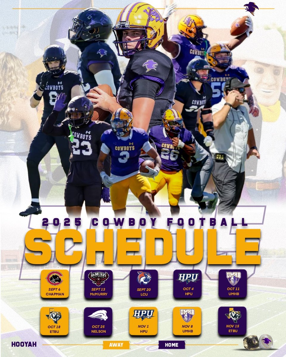 Cowboys Announce 2025 Football Schedule
hsuathletics.com/news/2025/3/5/…