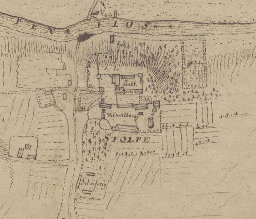 Weitere historische Pläne aus der Staatsbibliothek Berlin:
Stolpe bei Anclam  ca. 1790
digital.staatsbibliothek-berlin.de/werkansicht?PP… 
Plan von der Stadt Anclam und der umliegenden Gegend , 25. October 1781 digital.staatsbibliothek-berlin.de/werkansicht?PP…