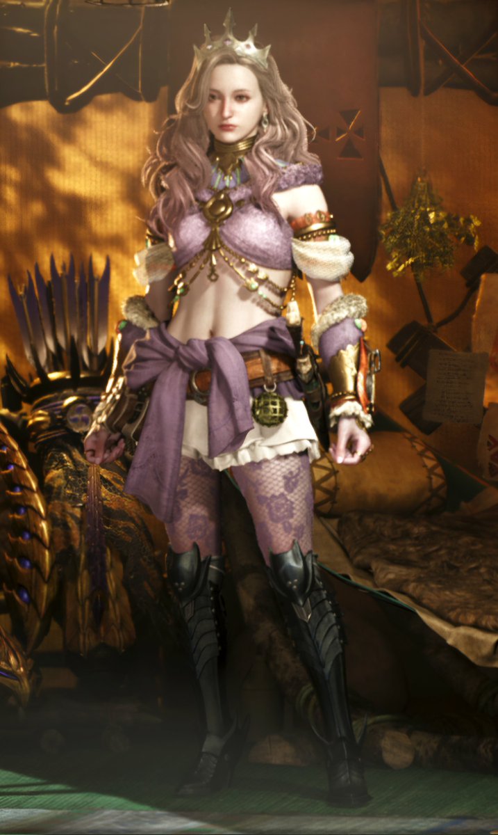 重ね着可愛い～！
#MonsterHunterWilds #重ね着コーデ #モンハンワイルズ