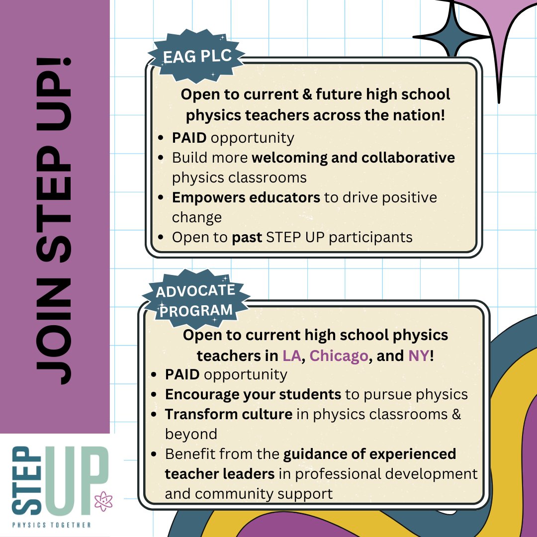 Are you looking for ways to get involved in the STEP UP community? There are two  PAID opportunities open until April 6 that you might qualify for! Find more information on the EAG PLC here: ow.ly/ev1u50Vao9p and the Advocate program here: ow.ly/16Fb50Vao9q
