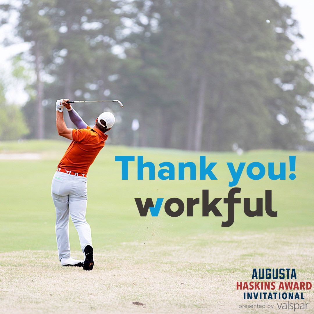 Thank you to Workful for everything that you do for us at the Augusta Haskins Award Invitational!