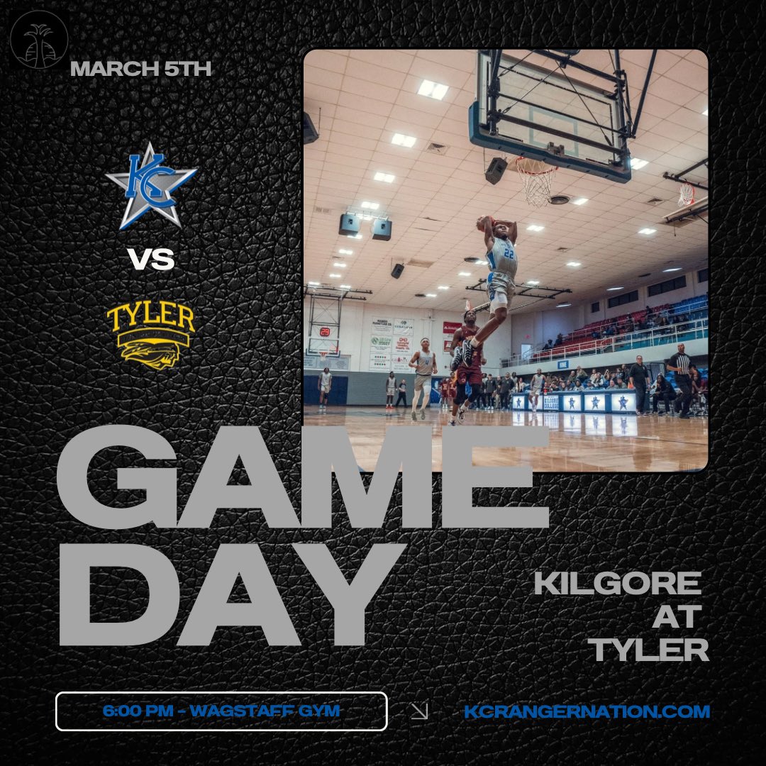 🤠⭐️RANGERS GAME DAY⭐️🤠
🆚: Tyler
⏰: 6:00 PM
📍: Wagstaff Gym
🎥: TJC Athletics YouTube