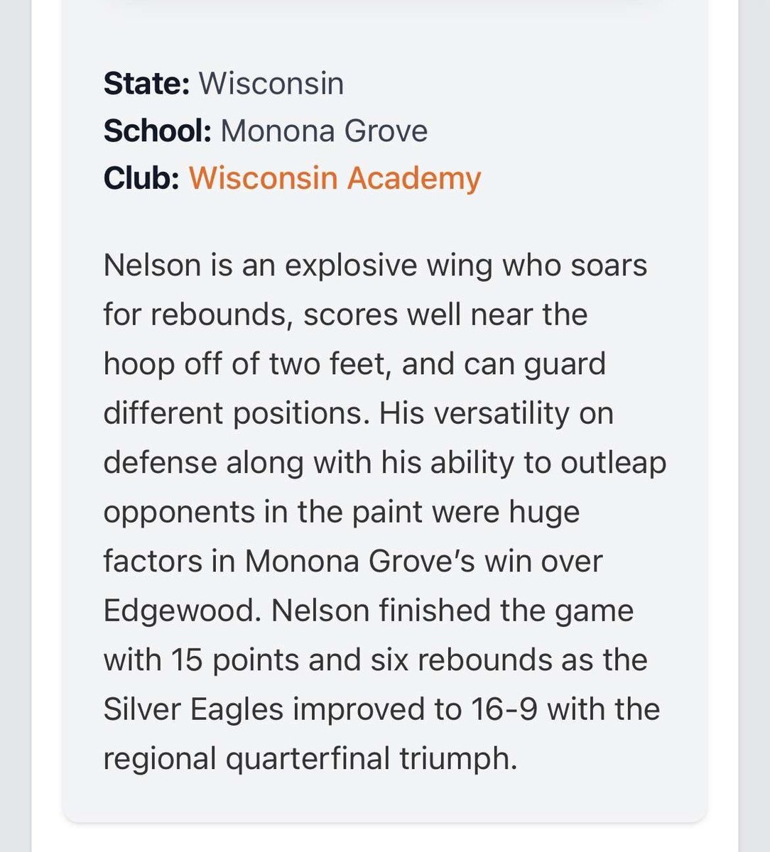 Thanks for the Writeup <a href="/WisBBYearbook/">Mark Miller</a> <a href="/PrepHoops/">Prep Hoops 🏀</a> <a href="/PrepHoops_WI/">Prep Hoops Wisconsin</a>