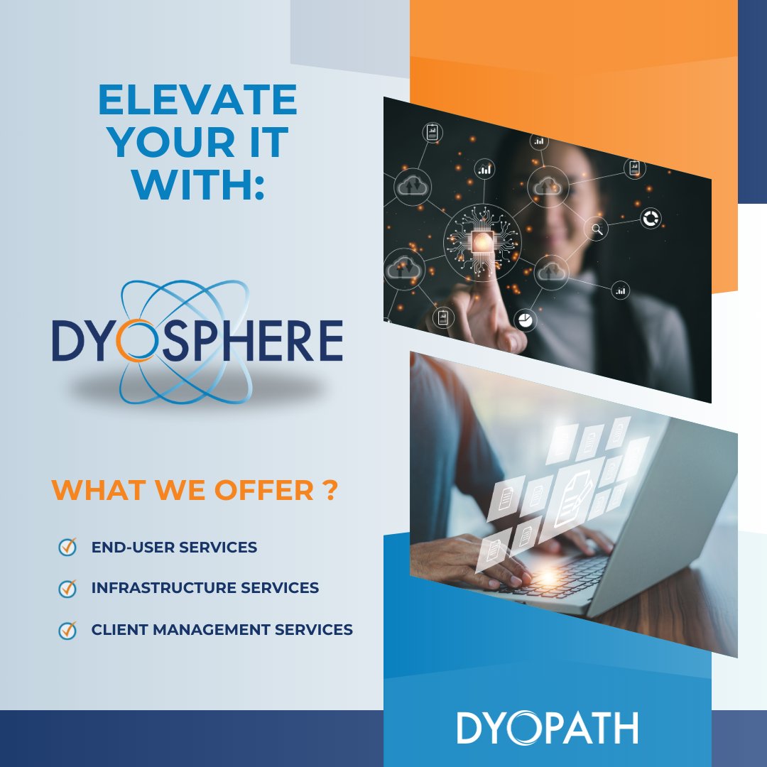 DYOPATH's tweet image. DYOSPHERE: The All-in-One IT Powerhouse! 💪
Why juggle multiple IT vendors when you can have it all under one roof? DYOSPHERE delivers full-service IT management, so you can focus on growth while we handle the tech. #DYOSPHERE #ITExcellence