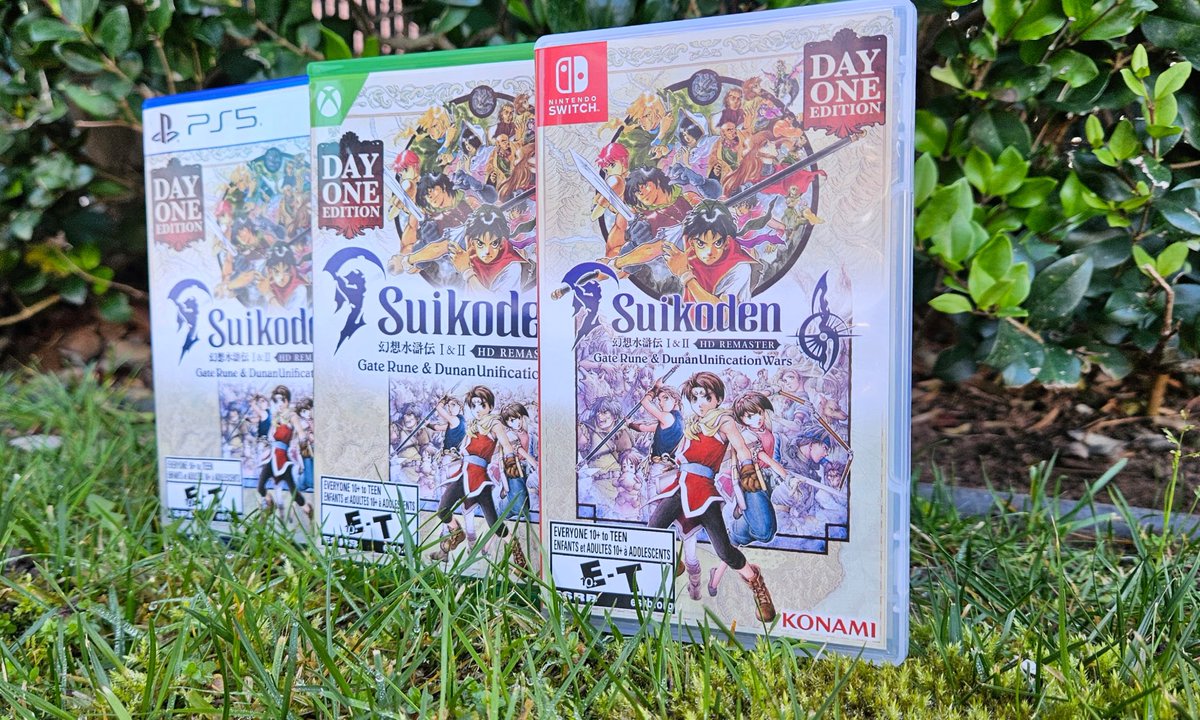 The timeless journey of 108 stars is almost here! 🌟 

Make sure to secure your physical copy of the Suikoden I&amp;II HD Remaster Day 1 Edition far in-game bonus content 

🔗- konami.com/games/suikoden…

#Suikoden