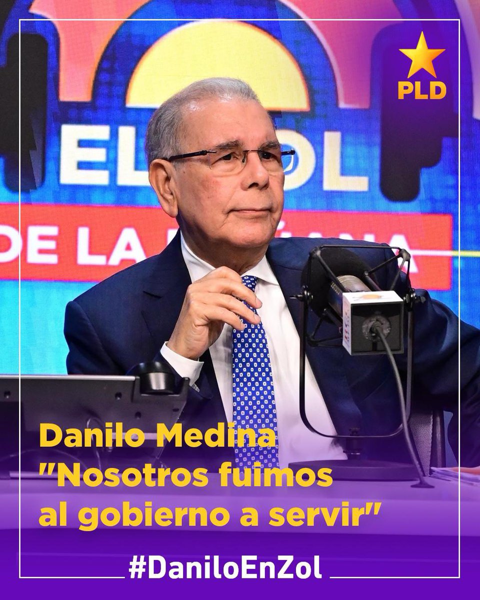 Agustin_H's tweet photo. Excelente entrevista del compañero Presidente del @PLDenlinea @DaniloMedina   En el programa @ZOLFM1065 . Al pueblo se le habla sencillo y claro . #DaniloEnZol #CrecimosConElPLD https://t.co/dQJSJxw6YZ