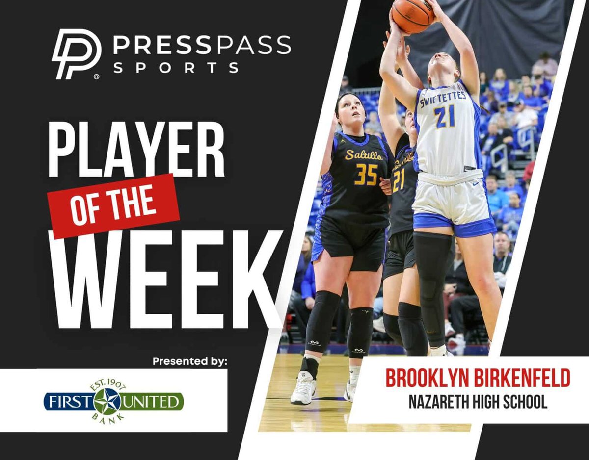 Press Pass Sports (@presspasssports) on Twitter photo Congratulations to the <a href="/FUBTexas/">First United Bank</a> Athletes of the Week - Joe Clay of Texline and Brooklyn Birkenfeld of Nazareth .. #txhshoops.. Thanks to <a href="/FUBTexas/">First United Bank</a> and <a href="/Sutton1Stuart/">Stuart Sutton</a> for making this possible.
🔗 presspass.news Congratulations to the <a href="/FUBTexas/">First United Bank</a> Athletes of the Week - Joe Clay of Texline and Brooklyn Birkenfeld of Nazareth .. #txhshoops.. Thanks to <a href="/FUBTexas/">First United Bank</a> and <a href="/Sutton1Stuart/">Stuart Sutton</a> for making this possible.
🔗 presspass.news