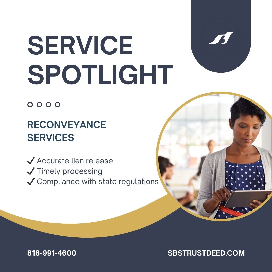 SBSTrustDeed's tweet photo. When a loan is fully paid off, ensuring the reconveyance is completed accurately is crucial. S.B.S. Trust Deed Network handles this process with precision, helping lenders release liens and provide borrowers with peace of mind.

https://t.co/RltDKJXqIi https://t.co/dvZp9XhhW0
