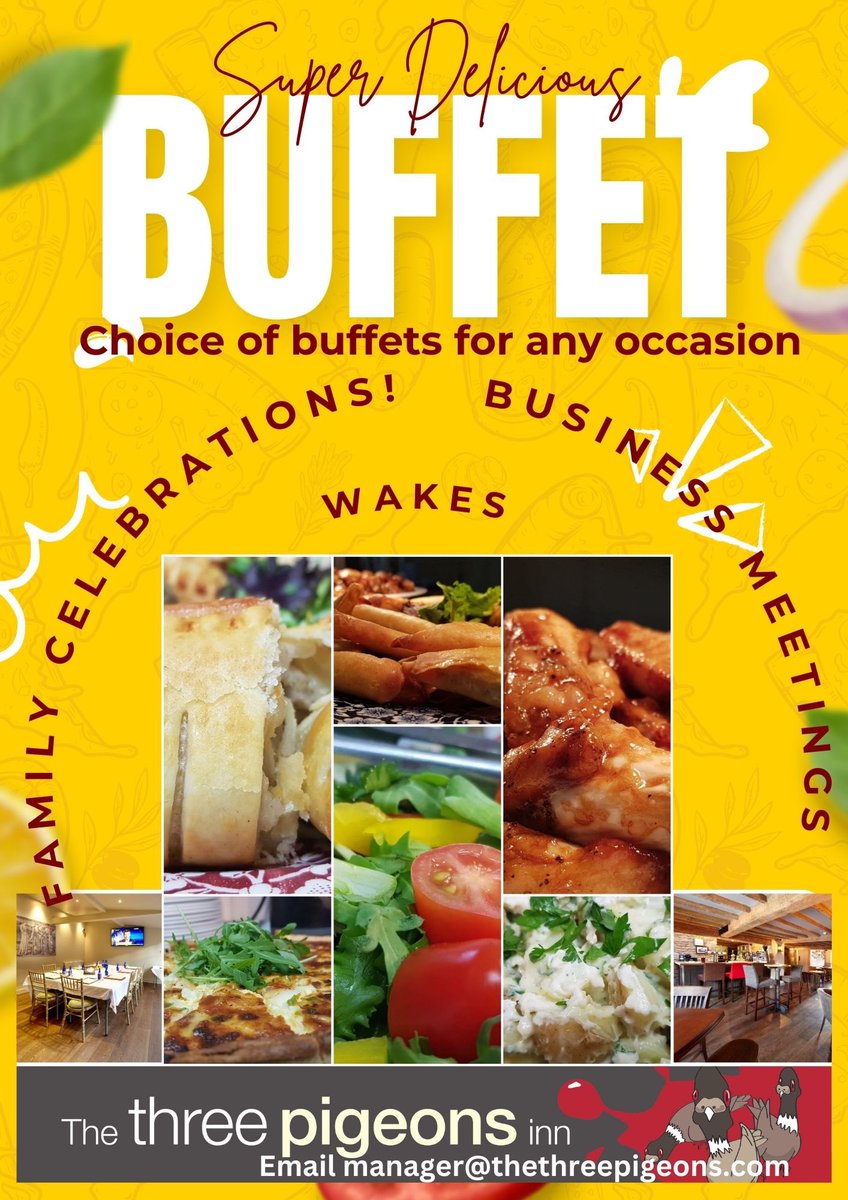 Planning a wake, celebration, or business meeting? 

Our 17th-century coaching inn offers the perfect space &amp; delicious catering. 

Contact us today! 01295 275220 | reservations@thethreepigeons.com