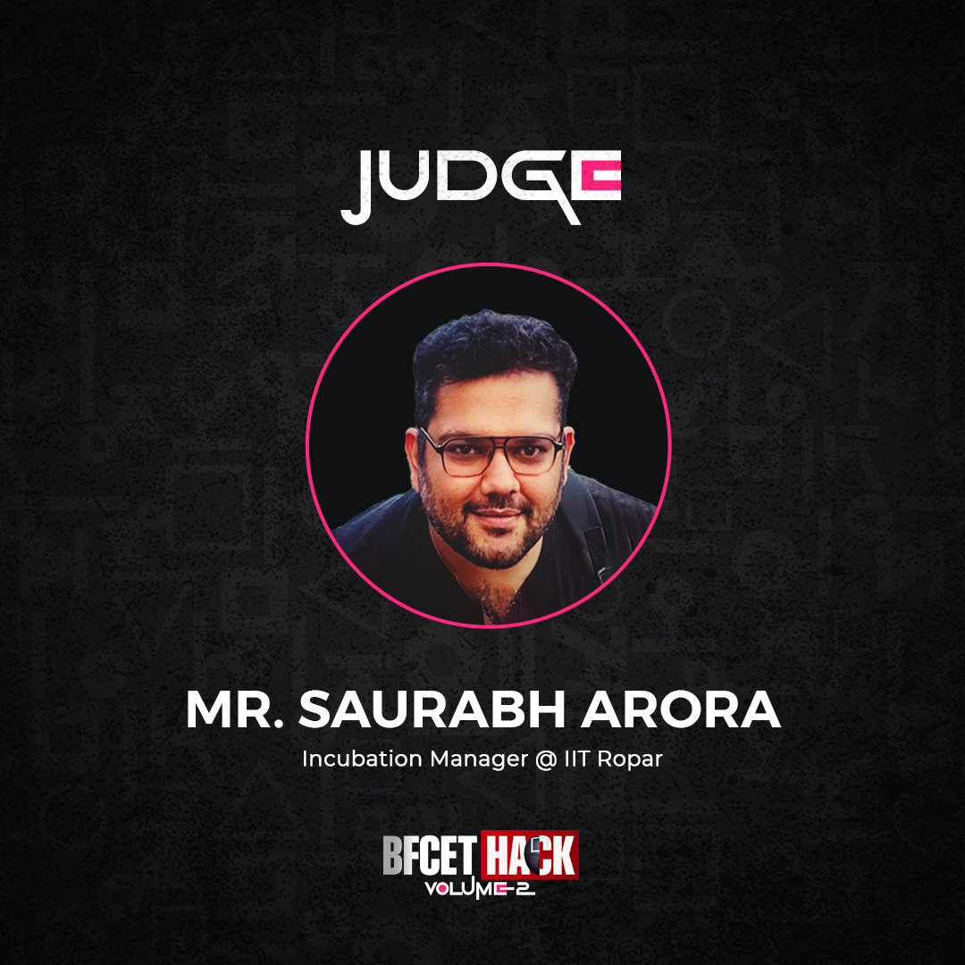 Bfcethack's tweet image. BFCET Hack 2.0 Welcomes Mr. Saurabh Arora as a Judge! 🎓

#BFCETHack2.0 #judge #HackathonExperience #SeamlessJourney #Hackathon2025 #college #event #collegestudent #ai #GDSC