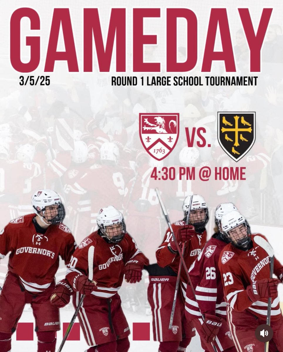 Gameday! It’s finally time for playoff hockey. Do or die, win or go home. We face off against <a href="/westygametweets/">Westminster Hockey</a> at home today. Puck drops at 4:30 from The Brag. Wear something Cardinal! #GoGovs