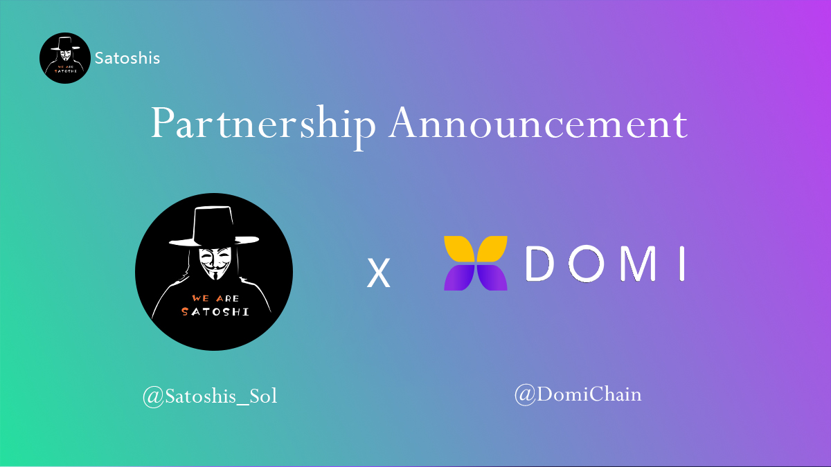 Satoshis_Sol's tweet image. .@Satoshis_Sol x @DomiChain  
 
We are thrilled to announce a groundbreaking partnership with @DomiChain   👏👏👏

✨DomiChain is known as the &apos;King of Blockchains,&apos; boasting AI with 100,000 TPS, lightning-fast transactions, and robust security. It offers a comprehensive…