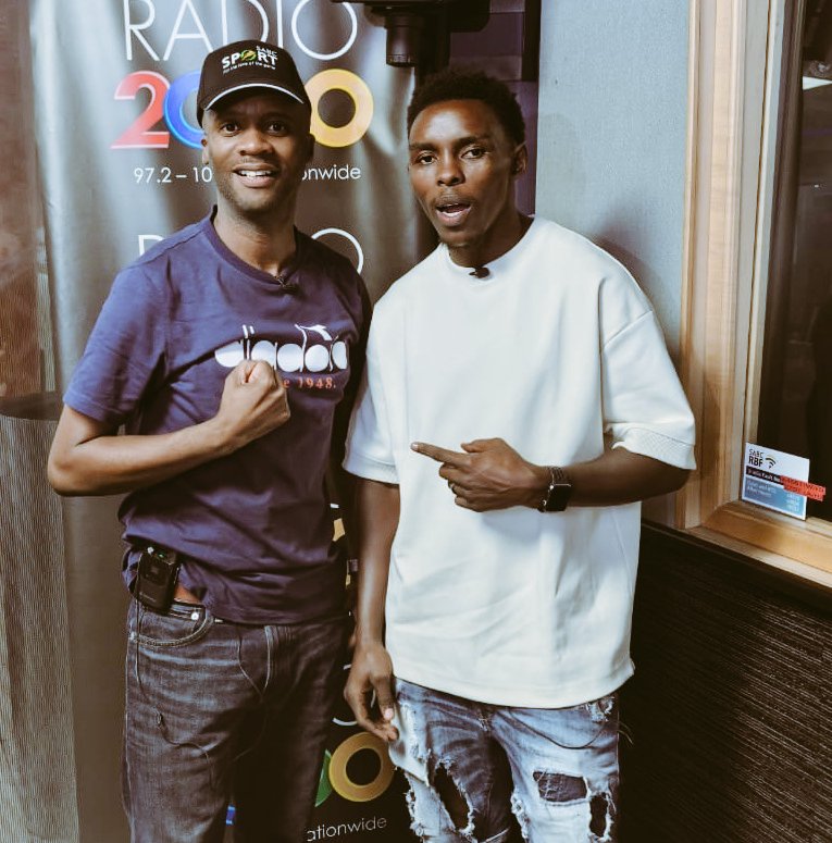 ThabisoMosia's tweet photo. The Champ is Here... Newly crowned WBA intercontinental super lightweight Champion Xolisani 'Nomeva' Ndongeni after his stunning upset win in Puerto Rico against the previously unbeaten Nestor Bravo. #Radio2000 6-7pm #BoxingWednesdays #SizenzaZonke https://t.co/JBVr6xqACc