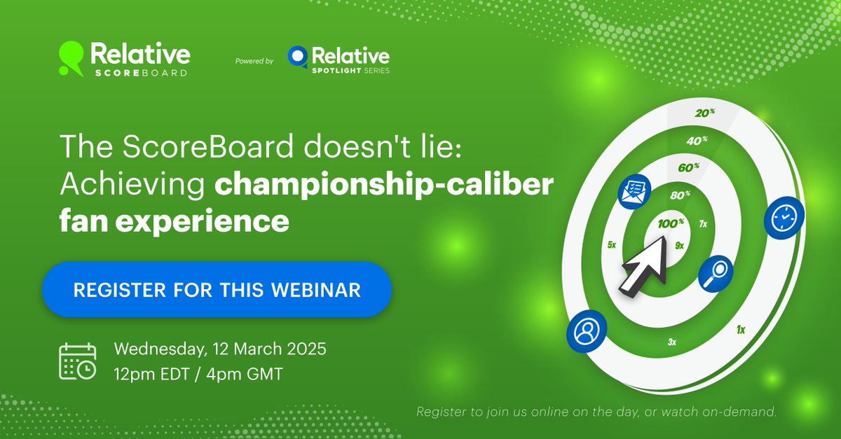 The ScoreBoard doesn’t Lie! 🚀

Join us next week to see how ScoreBoard automates reporting &amp; delivers insights to the right people at the right time.

🔍 Real-world use case
📊 New functionality deep dive
🏆 Elevating the fan experience

👉 Register here: eu1.hubs.ly/H0hjlNl0
