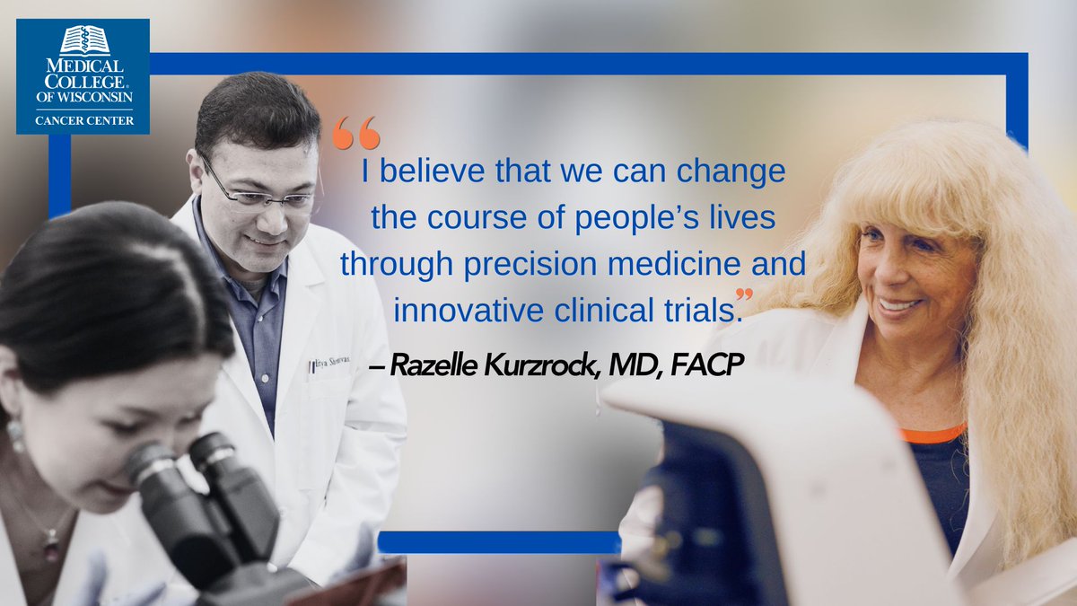 MCW Cancer Center (@mcwcancercenter) on Twitter photo Cancer care should be as unique as the patients we serve. <a href="/Dr_R_Kurzrock/">Razelle Kurzrock, MD</a> is leading the charge in precision medicine, ensuring patients get treatments tailored to their tumor profiles.
mcw-cancercenter.cmail19.com/t/r-e-thjdlyik…
#WomensHistoryMonth #WomenInScience #PrecisionMedicine Cancer care should be as unique as the patients we serve. <a href="/Dr_R_Kurzrock/">Razelle Kurzrock, MD</a> is leading the charge in precision medicine, ensuring patients get treatments tailored to their tumor profiles.
mcw-cancercenter.cmail19.com/t/r-e-thjdlyik…
#WomensHistoryMonth #WomenInScience #PrecisionMedicine