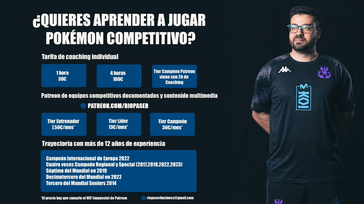 ¿Vas al Special Event de Sevilla? 🤔

En las sesiones de coaching trabajamos desde lo más básico hasta lo más complejo (building, EVs, ladder, análisis del meta...)

También podéis encontrar diferentes equipos redactados en otra plataforma.

Para más información por correo o MD⬇️